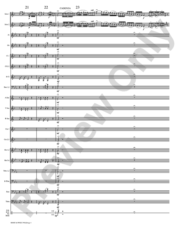Short and Sweet (Cornet Duet and Concert Band)