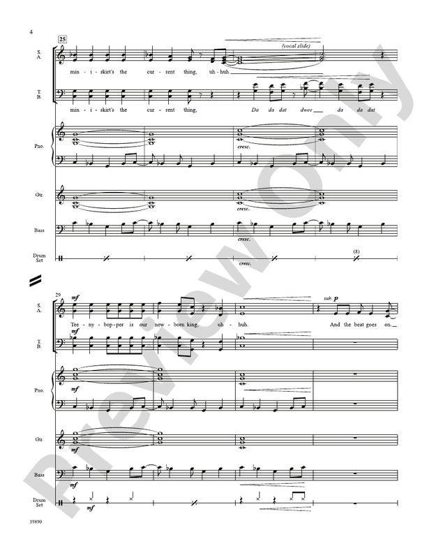 The Beat Goes On Choral Octavo SoundPax Sonny & Cher Digital Sheet