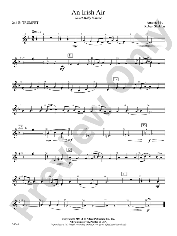 An Irish Air: 2nd B-flat Trumpet