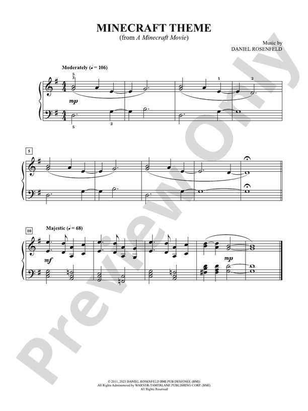 Minecraft Theme from "A Minecraft Movie"