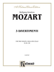 Sixteen Easy String Quartets, K. 155, 156, 157, 158, 159