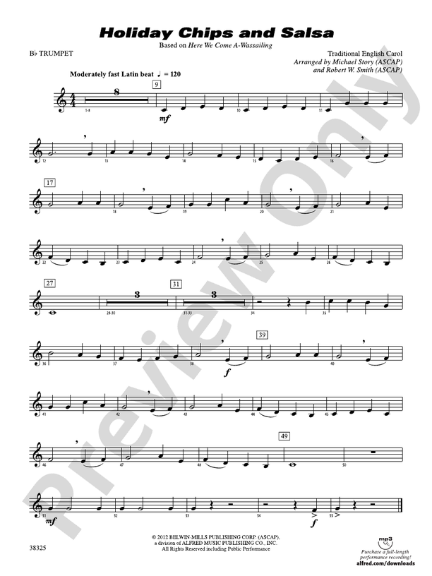 Holiday Chips and Salsa 1st Bflat Trumpet 1st Bflat Trumpet Part Digital Sheet Music Download