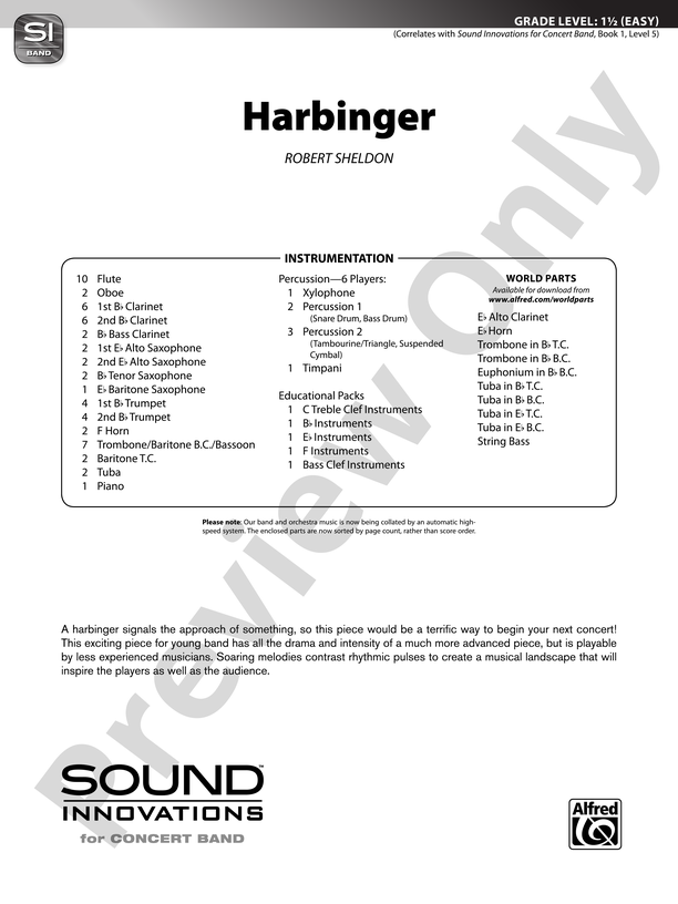 Harbinger: Score