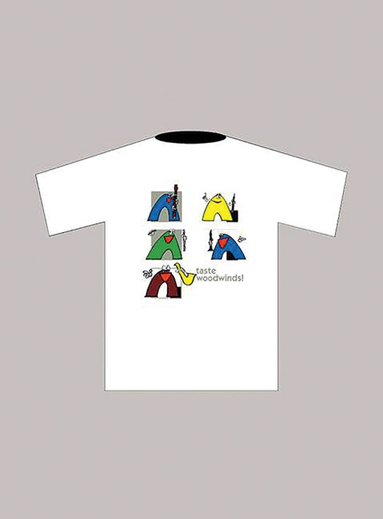 Taste Woodwinds! T-Shirt: White (Large)