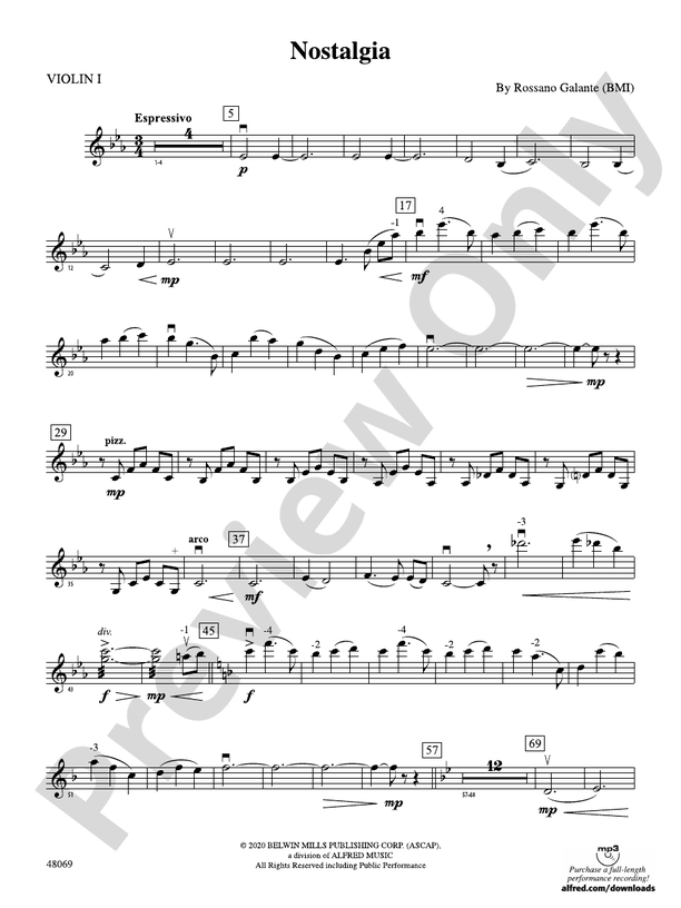 Nostalgia: 1st Violin