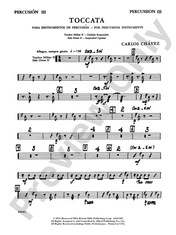 One Two Three Four Five Sheet music for Xylophone, Claves