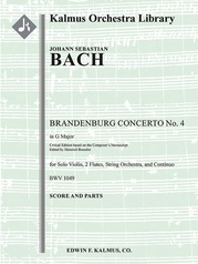 Brandenburg Concerto No. 4 in G, BWV 1049 (critical edition)