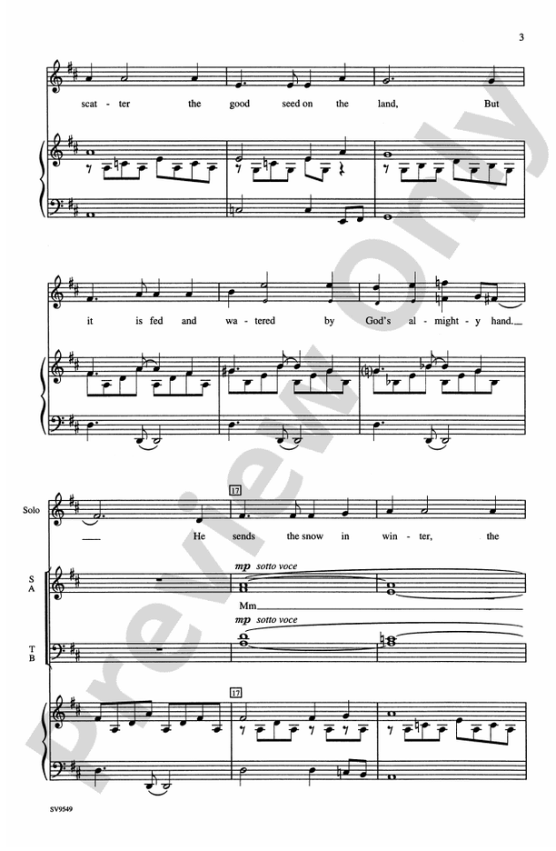 All Good Gifts SATB Choral Octavo Digital Sheet Music Download