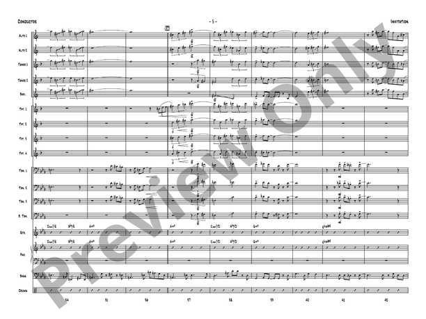 Invitation: Score: Jazz Ensemble Score - Digital Sheet Music Download