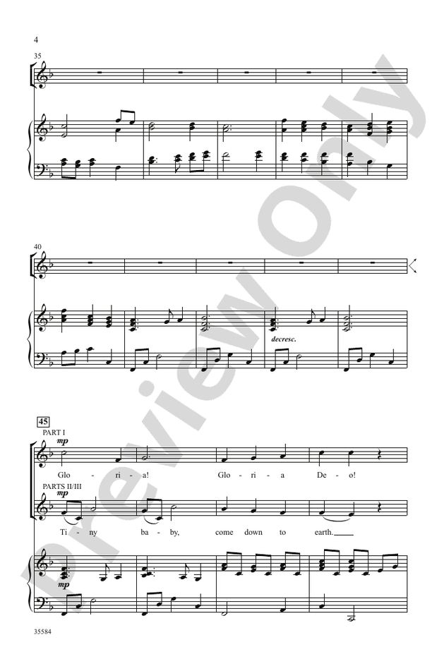 A Christmas Canon: 3-Part, any combination Choral Octavo - Digital ...