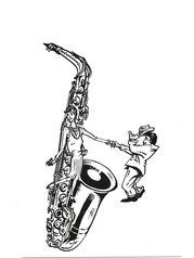 Greeting Cards: Saxophone (Pack of 8)