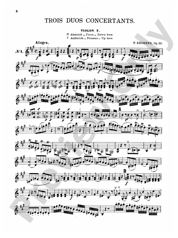 Krommer: Three Duos Concertants, Op. 22