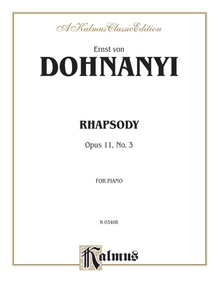 Rhapsody, Opus 11, No. 3