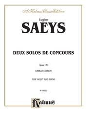Deux Solos de Concours, Opus 130 (Urtext Edition)