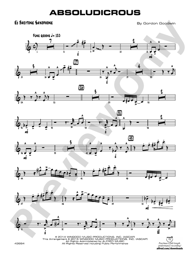 Absoludicrous Eflat Baritone Saxophone Eflat Baritone Saxophone