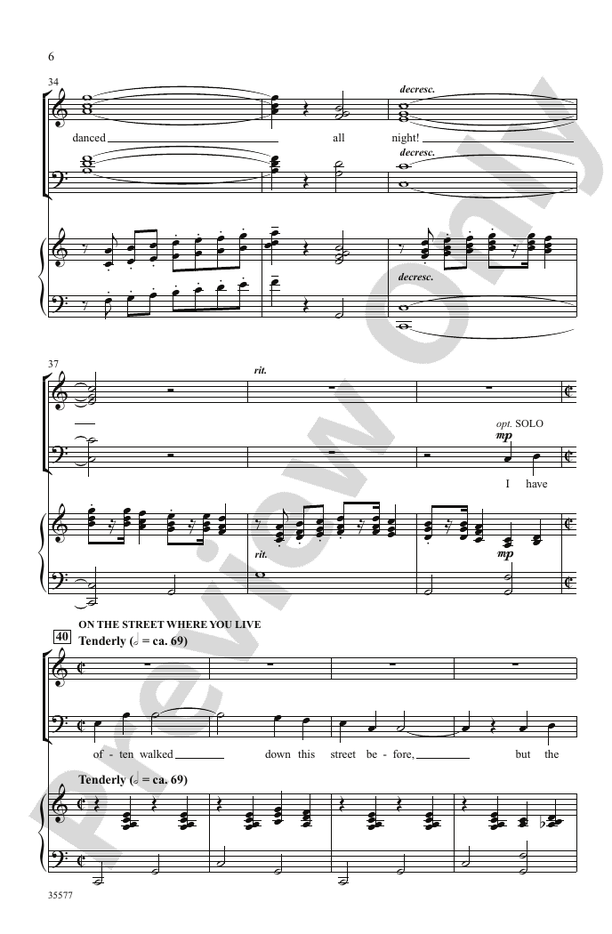 My Fair Lady: SATB Choral Octavo: Frederick Loewe - Digital Sheet Music ...