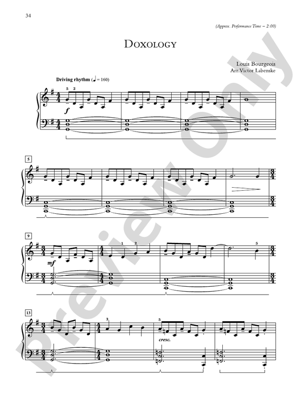 Doxology - Piano Solo
