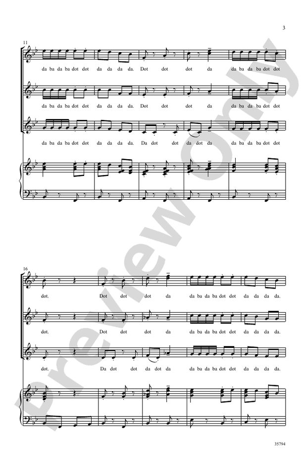Bugler's Holiday SSA Choral Octavo Leroy Anderson Digital Sheet