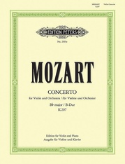 Concerto No. 1 in B flat K207 (Edition for Violin and Piano)