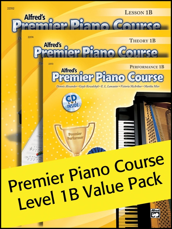 Premier Piano Course, Lesson, Theory & Performance 1B (Value Pack)