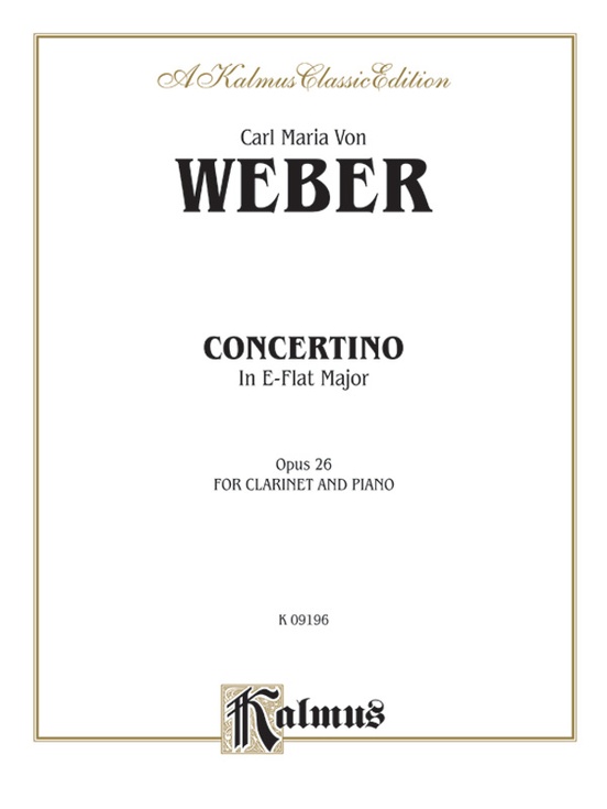 Concertino for Clarinet in E-flat Major, Opus 26