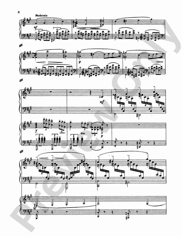 fordampning jungle meget fint Rachmaninoff: Piano Concerto No. 1 in F sharp Minor, Op. 1: I. Vivace Part  - Digital Sheet Music Download