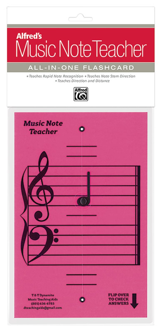 Alfred's Music Note Teacher: All-In-One Flashcard (Pink)