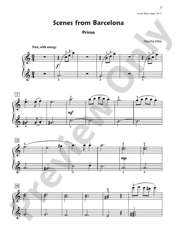 Premier Piano Course, Duet 4