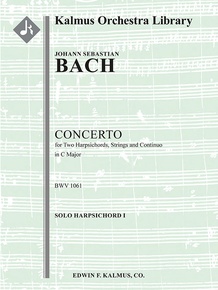Concerto for Two Harpsichords in C, BWV 1061