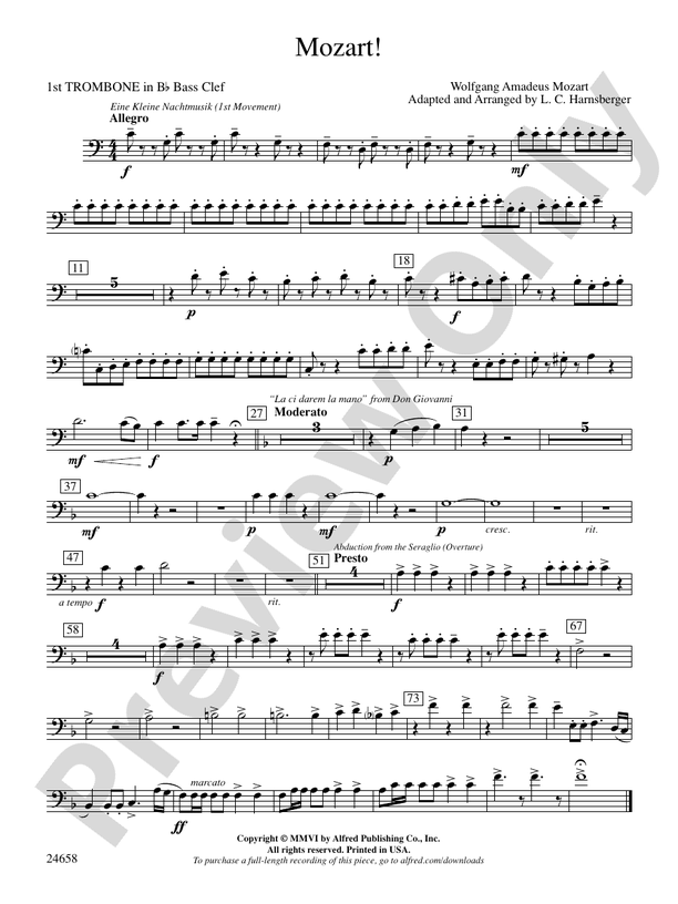 Mozart! (wp) 1st Bflat Trombone B.C. (wp) 1st Bflat Trombone B.C