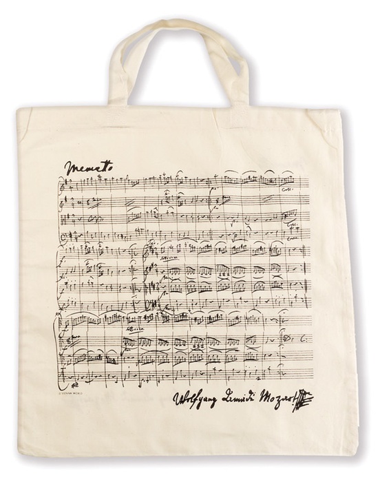 Tote Bag: Mozart (White)