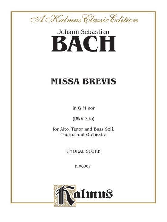 Missa Brevis in G Minor (BWV 235)