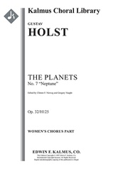 gustav holst the planets sheet