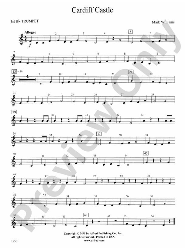 cardiff-castle-1st-b-flat-trumpet-1st-b-flat-trumpet-part-digital-sheet-music-download for Free Printable Music Sheets For Trumpet Cardiff Castle: 1st B-flat Trumpet: 1st B-flat Trumpet Part - Digital Sheet Music Download for Free Printable Music Sheets For Trumpet