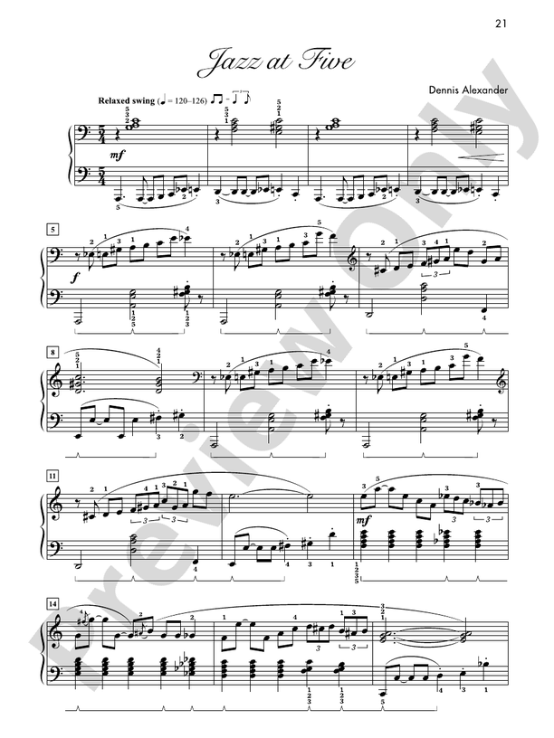 Jazz at Five - Piano Solo