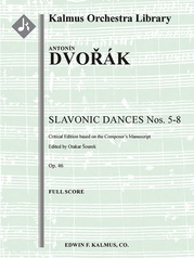 Slavic Dances Op. 46 Nos. 5-8, critical edition