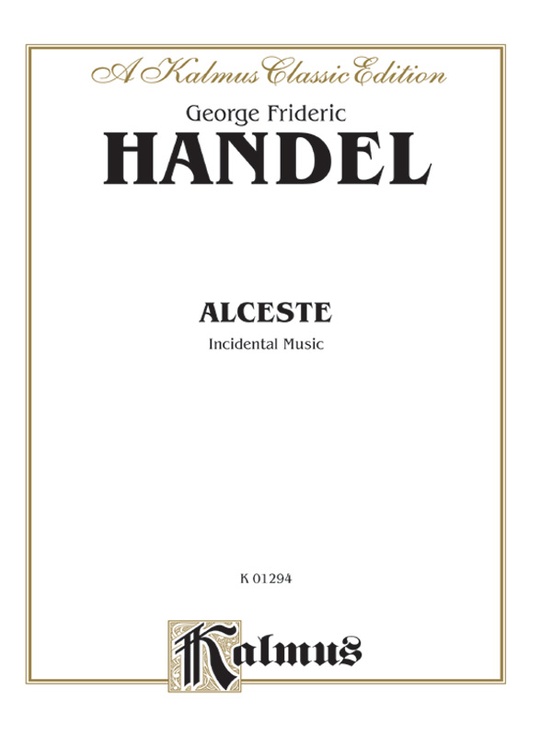 Alceste, Incidental Music (1750)