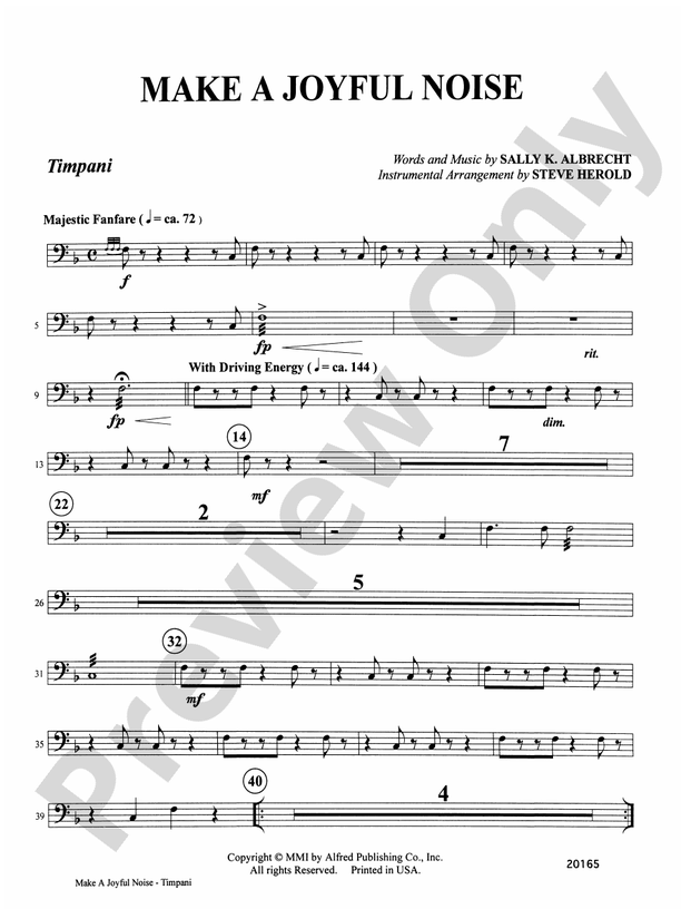Make a Joyful Noise: Timpani