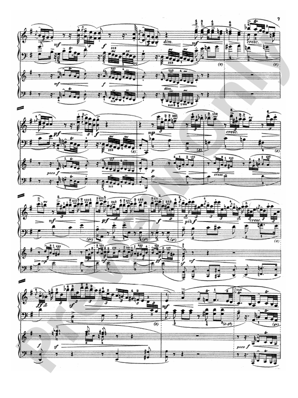 Bach Piano Concerto in E Minor Piano Concerto in E Minor Part Digital Sheet Music Download