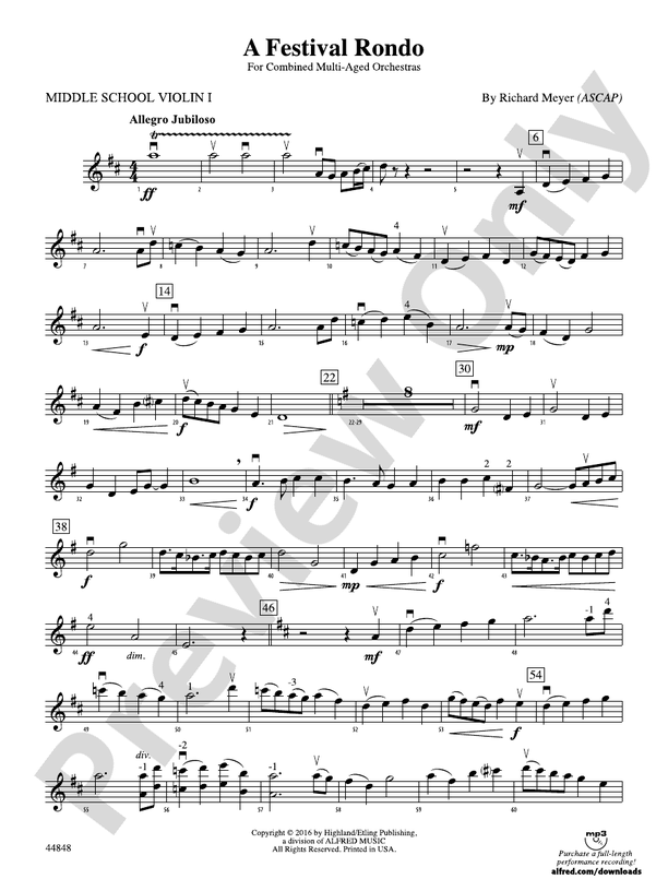 Christmas festival violin 1 pdf