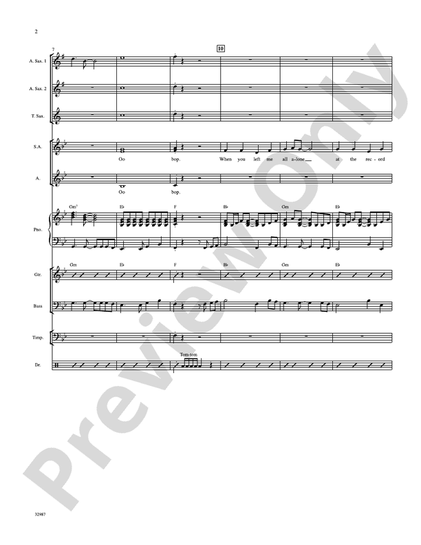 Lipstick on Your Collar Choral Octavo SoundPax Goehring