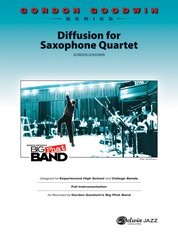 Diffusion for Sax Quartet: Saxophone Conductor Score & Parts