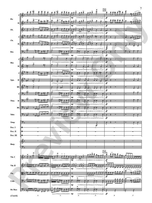 Overture From Orpheus In The Underworld: Full Orchestra Conductor Score ...