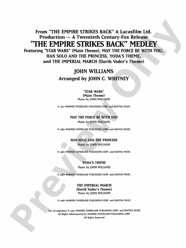 The Empire Strikes Back Medley
