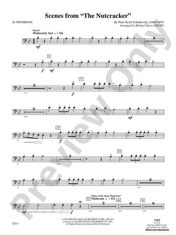Scenes from The Nutcracker 1st Trombone 1st Trombone Part Digital