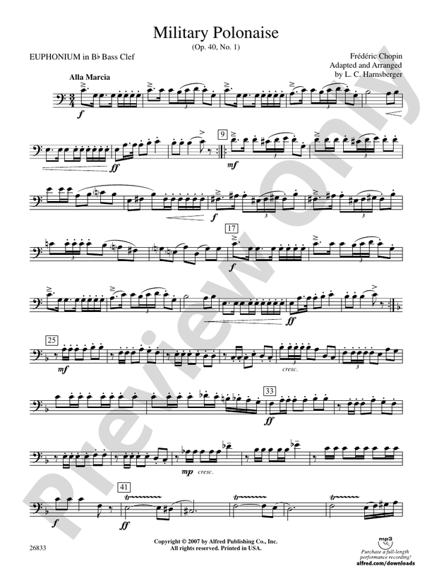 Military Polonaise (wp) Bflat Baritone B.C. (wp) Bflat Baritone B.C