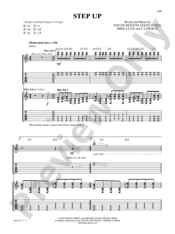 My Sacrifice by Creed - Electric Guitar - Digital Sheet Music