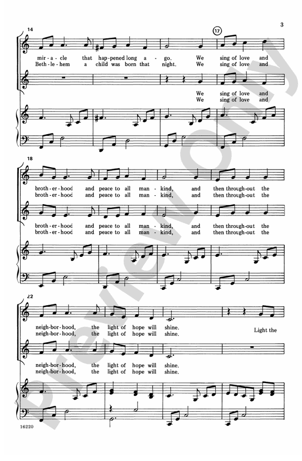 Light the Candles: 2-Part Choral Octavo: Mary Donnelly - Digital Sheet ...