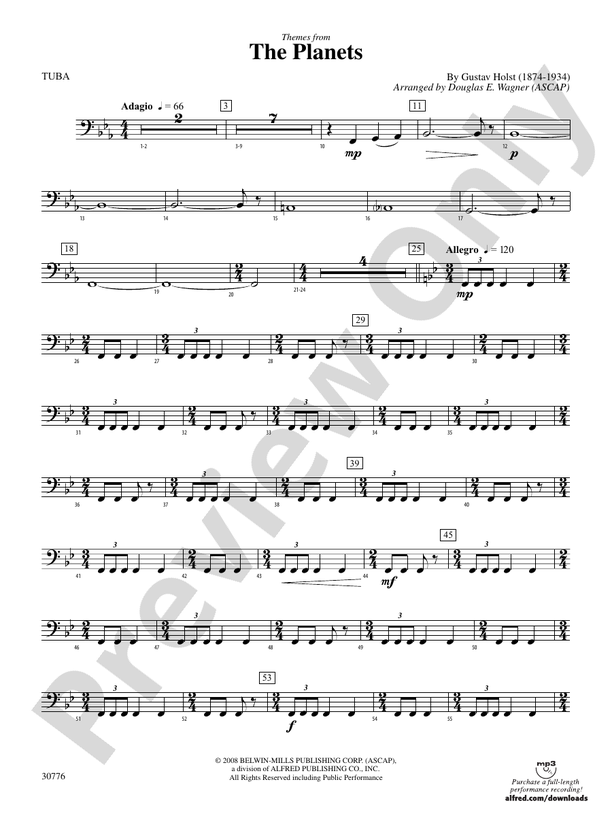 The Tuba Tuba Part Digital Sheet Music Download