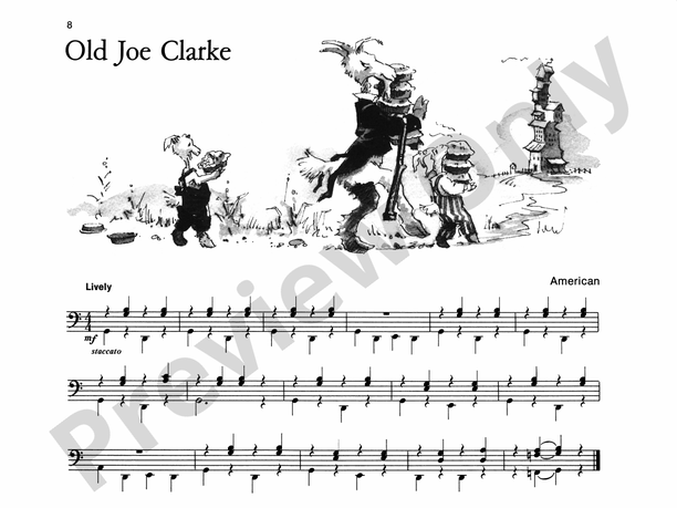 Old Joe Clarke - Piano Solo with Lyrics (with Optional Duet Accompaniments)